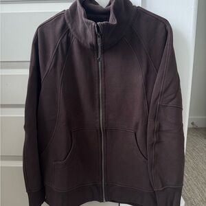 Lululemon Oversized Full-Zip Scuba *Long in Espresso